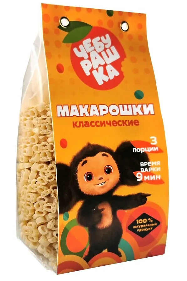 Макарошки детские "Чебурашка" Классические 250г ЭКО-ПРОДУКТЫ, - - фото 2