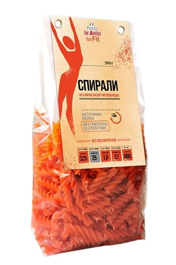 Спирали fotFIT из красной чечевицы 300г ЭКО-ПРОДУКТЫ, - - фото 2