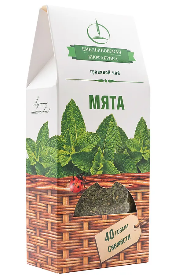 Чайный напиток травяной мята 40г ЭКО-ПРОДУКТЫ, - - фото 2