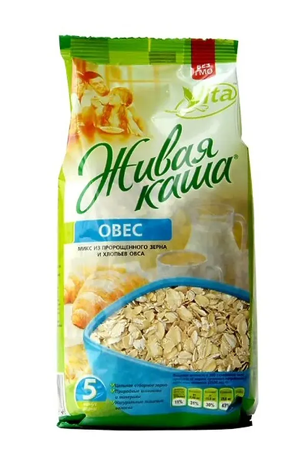 Каша овсяная "Vita" 100% МИКС пророщенное зерно+хлопья овса 300г ЭКО-ПРОДУКТЫ, - - фото 2