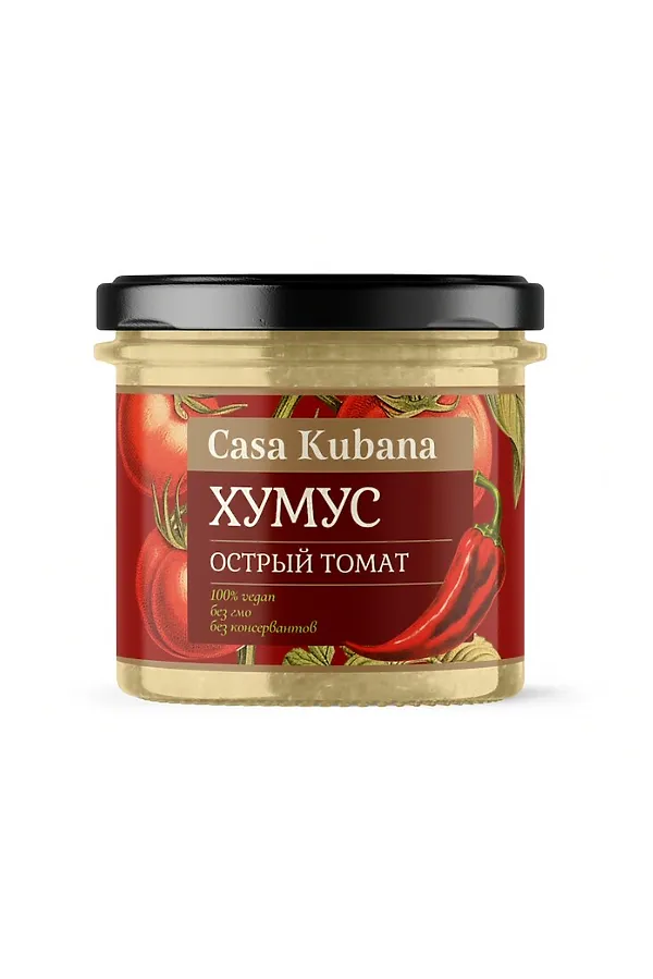 Хумус "С острым томатом" стекло 90г ЭКО-ПРОДУКТЫ, - - фото 2