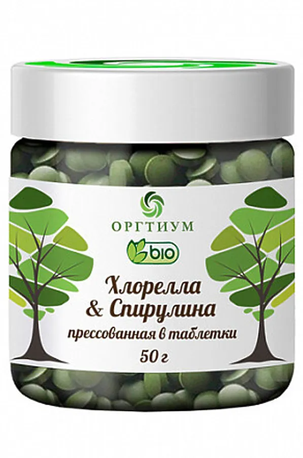 Хлорелла & Спирулина прессованная в таблетки 50г ЭКО-ПРОДУКТЫ, - - фото 2