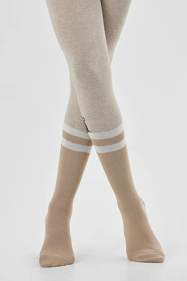 Колготки MARK FORMELLE, бежевый меланж - фото 2