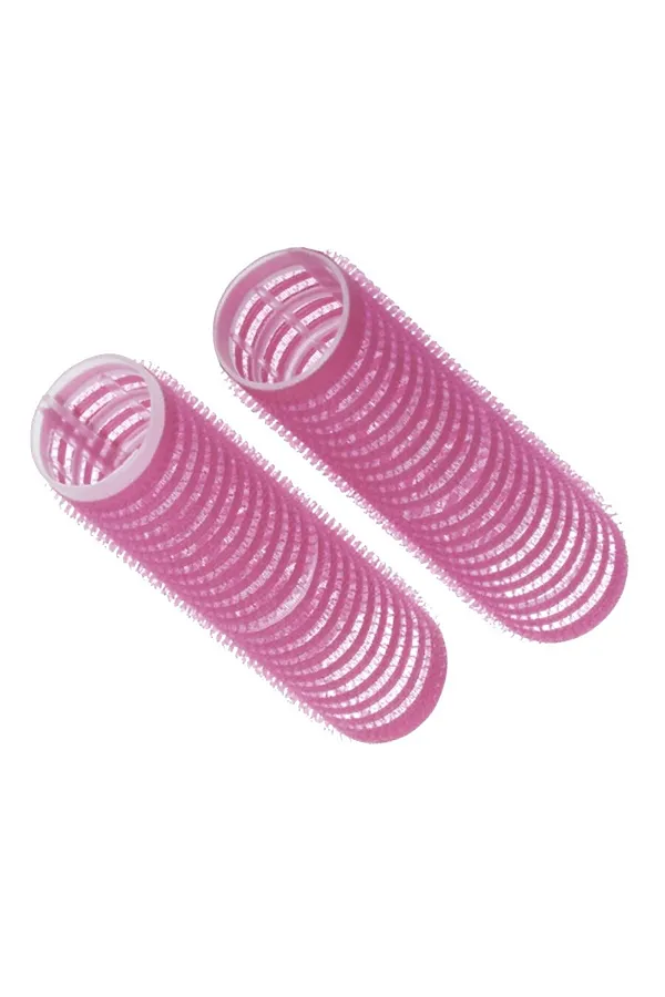 Dewal Beauty Бигуди-липучки DBL-24, 24 мм, розовый, 10 шт. KRISTALLER, розовый - фото 2