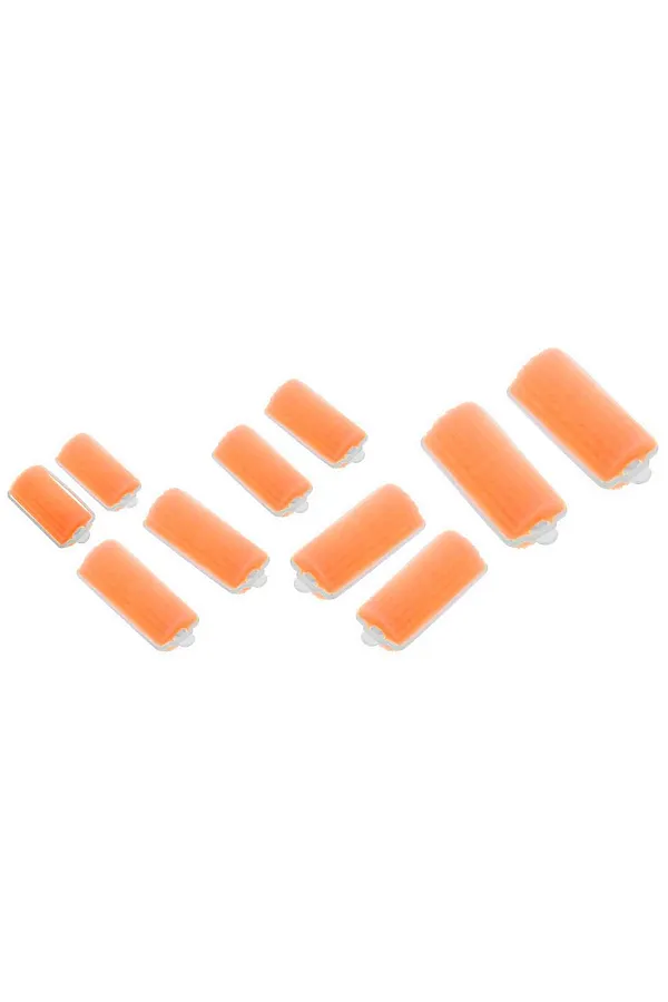 Dewal Beauty Бигуди поролоновые DBP38, 38 мм x 70 мм, оранжевый, 10 шт. KRISTALLER, оранжевый - фото 2