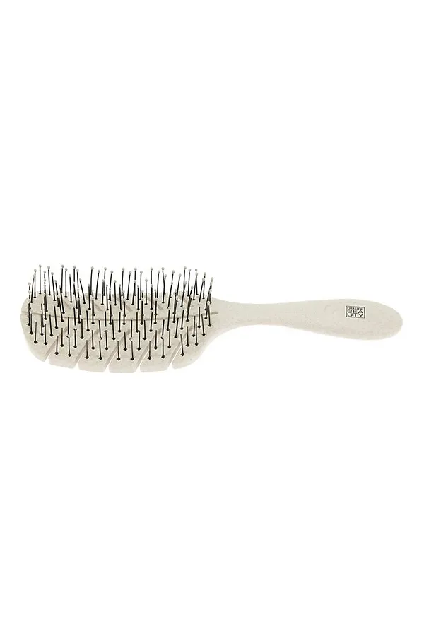 Dewal Beauty Щетка для волос продувная с нейлоновым штифтом / Eco-Friendly DBEF1-Beige, листик, бежевый KRISTALLER, бежевый - фото 2