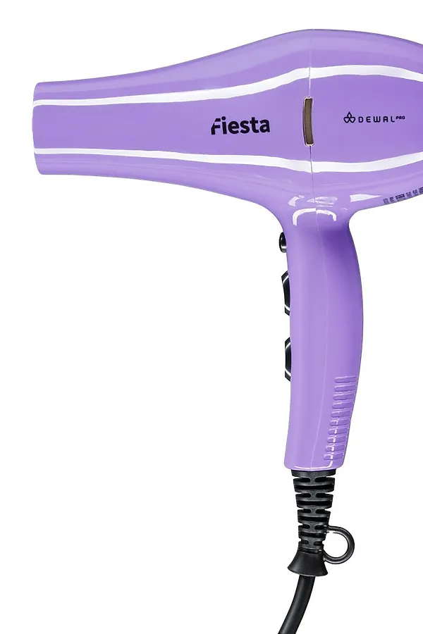 Dewal Фен для волос с ионизацией / Fiesta 03-2010 Lavender, 2600 Вт KRISTALLER, lavender - фото 2