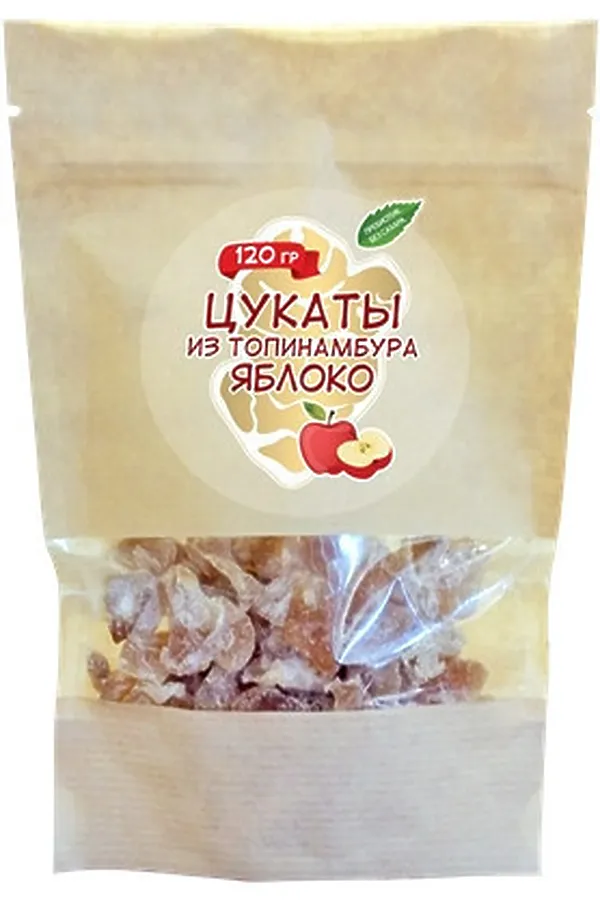 Цукаты из топинамбура с яблоком 120г ЭКОПРОДУКТЫ, - - фото 2