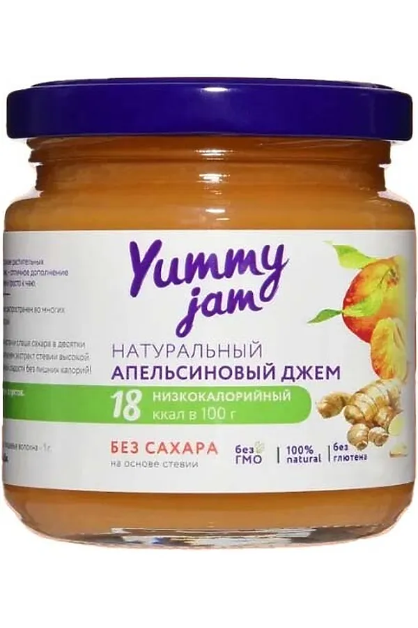 Джем Апельсиновый с имбирём, низкокаллорийный Yummy 200г ЭКО-ПРОДУКТЫ, - - фото 2