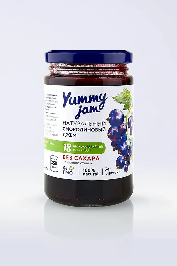 Джем Смородиновый низкокаллорийный 350г ЭКО-ПРОДУКТЫ, - - фото 2