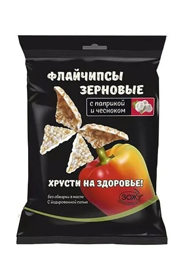 Флайчипсы зерновые с паприкой и чесноком 40г ЭКО-ПРОДУКТЫ, - - фото 2