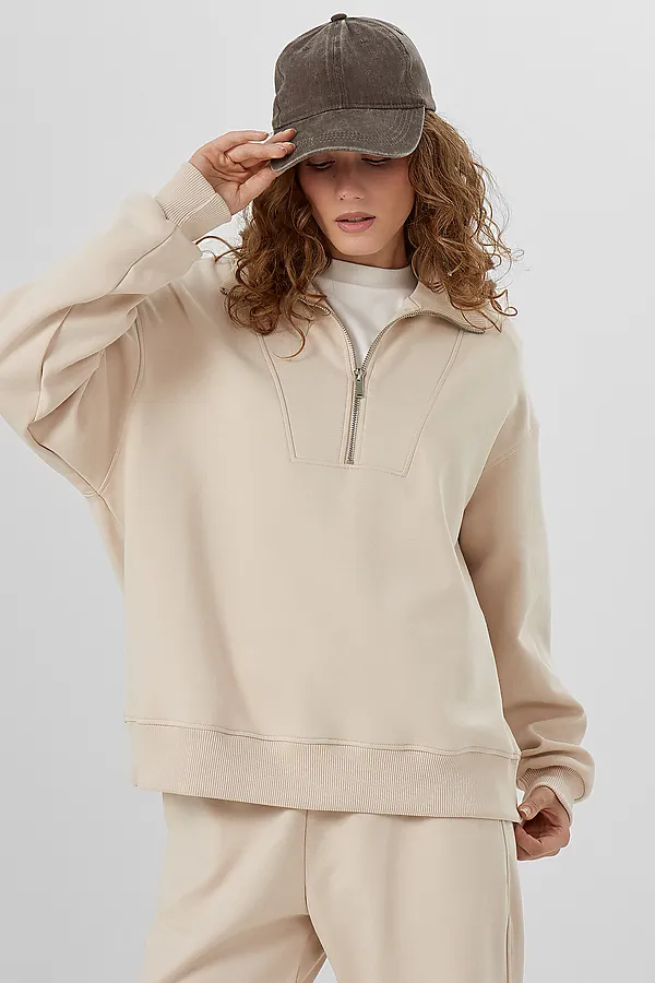 Свитшот MARK FORMELLE, экрю - фото 2