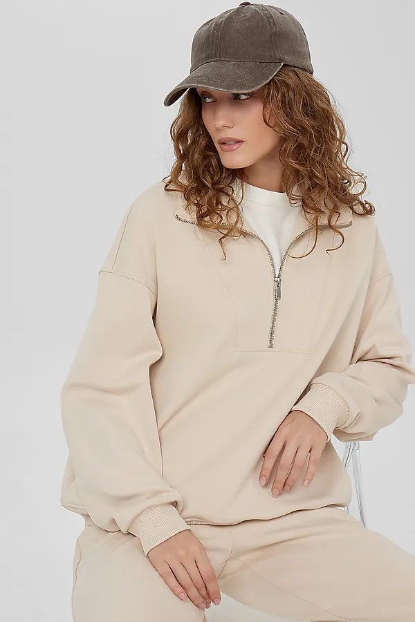 Свитшот MARK FORMELLE, экрю - фото 2