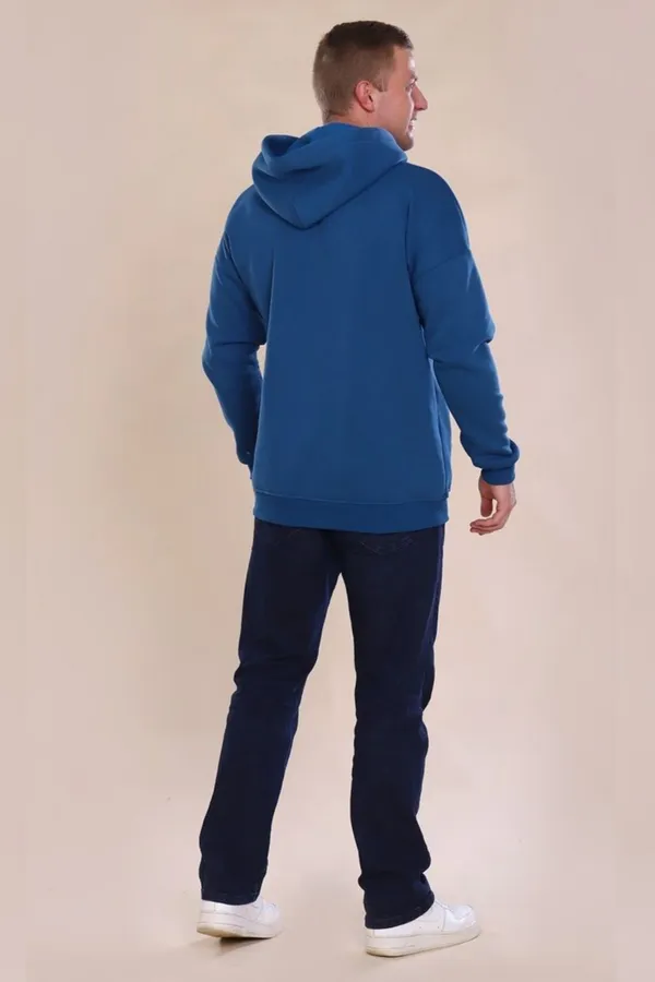 Толстовка 889 с начёсом Zipper НАТАЛИ, индиго - фото 2