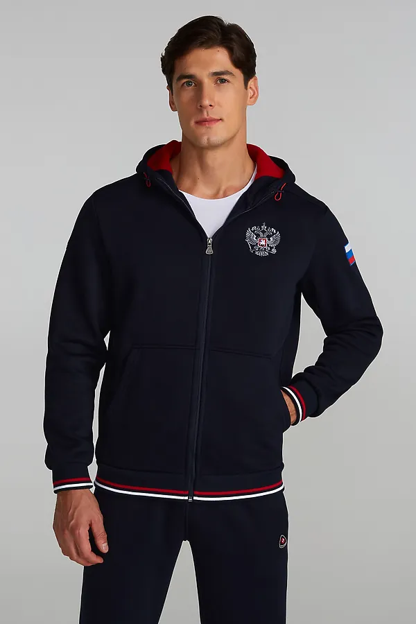Костюм (Толстовка+Брюки) ADDIC-SPORT, темно-синий - фото 2