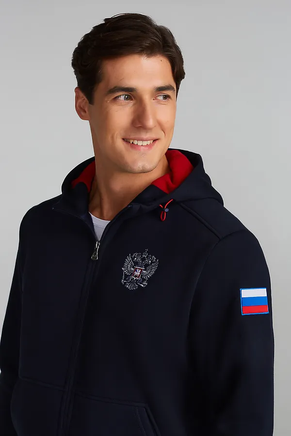 Костюм (Толстовка+Брюки) ADDIC-SPORT, темно-синий - фото 2