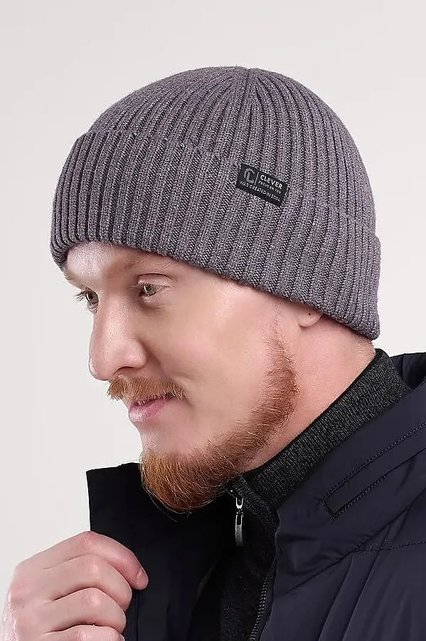 Шапка CLEVER, меланж серый - фото 2
