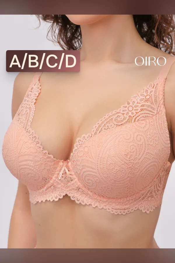 Бюстгальтер кружевной OIRO с пуш-ап ALICE 1032 НАТАЛИ, бежевый - фото 2