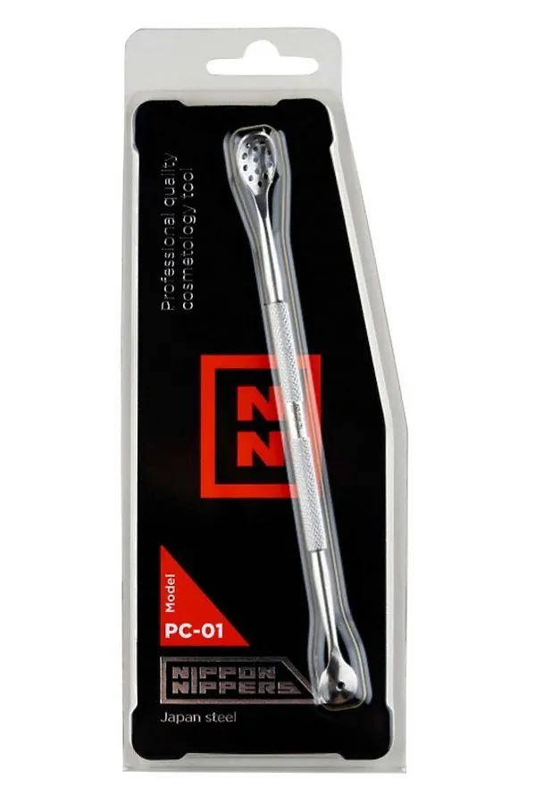 Nippon Nippers Инструмент косметологический Ложка УНО / PC-01, ручная заточка, 145 мм KRISTALLER, сербристый - фото 2