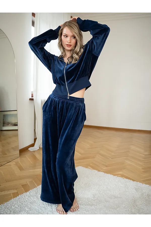 Костюм (Толстовка+Брюки) INDEFINI, синий - фото 2