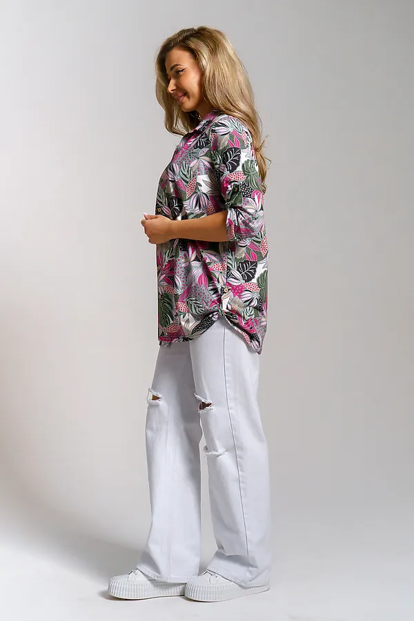 Рубашка 36968 НАТАЛИ, малина - фото 2