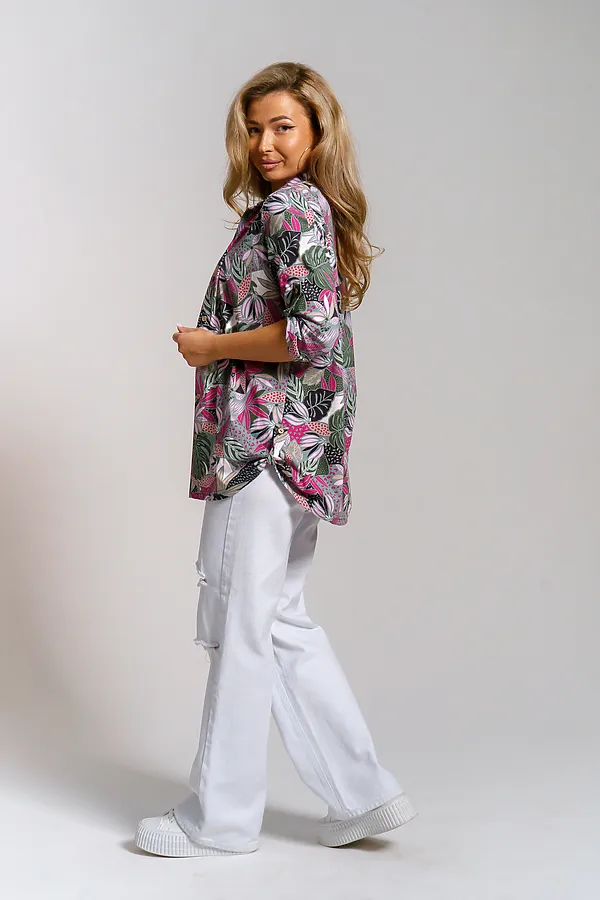 Рубашка 36968 НАТАЛИ, малина - фото 2