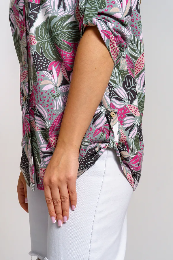 Рубашка 36968 НАТАЛИ, малина - фото 2