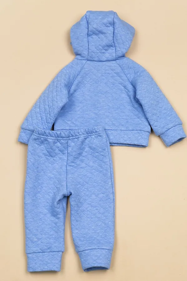 Комплект (Толстовка+Брюки) BABY BOOM, голубой меланж - фото 2