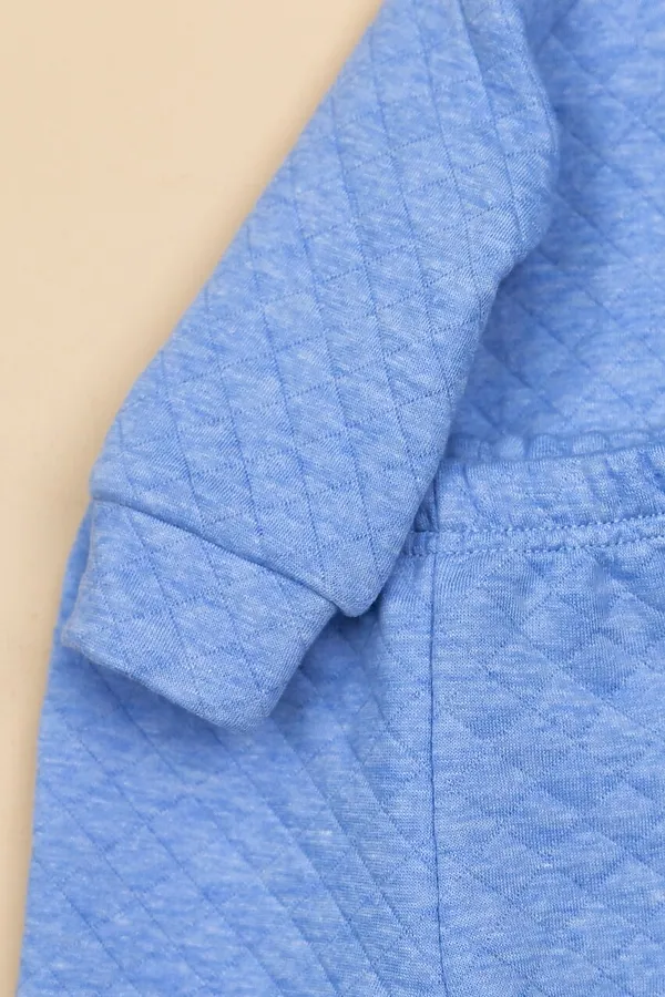 Комплект (Толстовка+Брюки) BABY BOOM, голубой меланж - фото 2