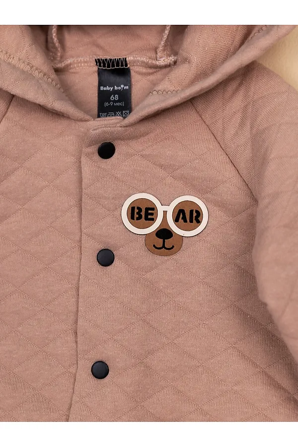 Комплект (Толстовка+Брюки) BABY BOOM, бежевый - фото 2
