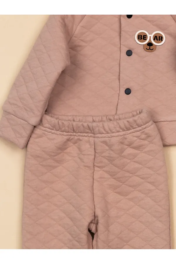 Комплект (Толстовка+Брюки) BABY BOOM, бежевый - фото 2