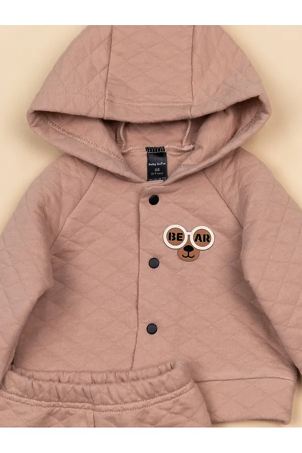 Комплект (Толстовка+Брюки) BABY BOOM, бежевый - фото 2