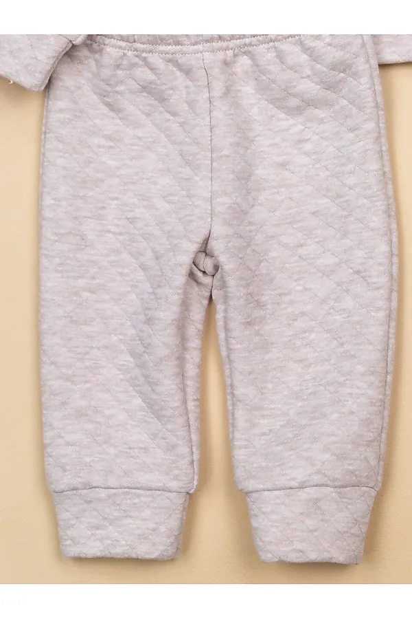 Комплект (Толстовка+Брюки) BABY BOOM, бежевый меланж - фото 2