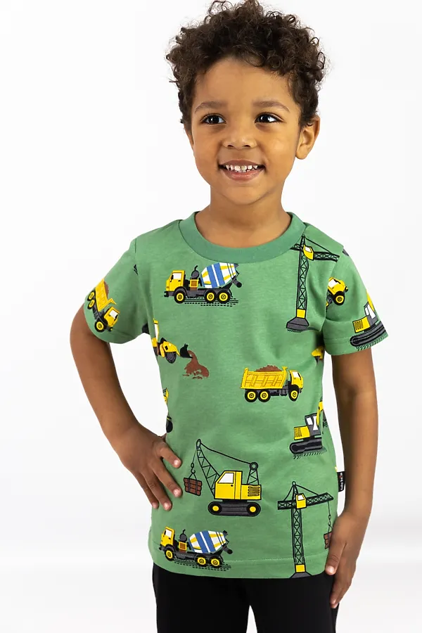 Футболка BABY BOOM, техника на зелёном фоне - фото 2