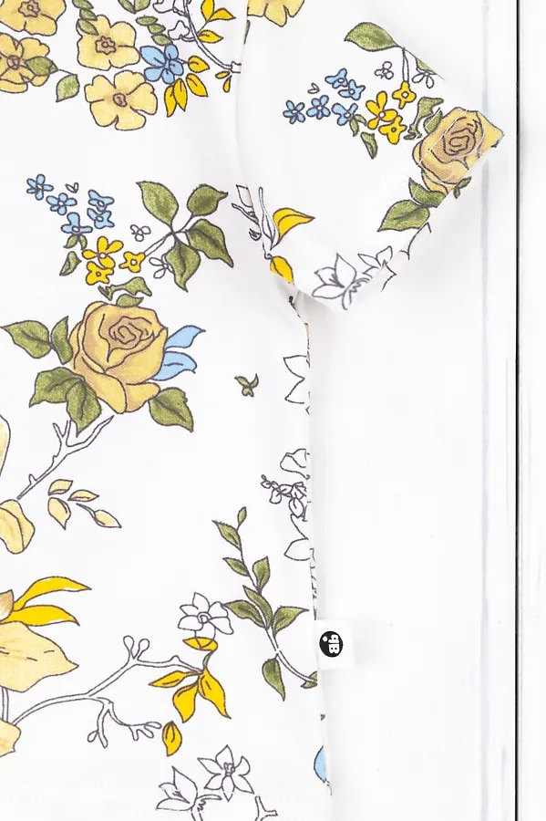 Футболка BABY BOOM, "цветы ар-нуво" на молоке - фото 2