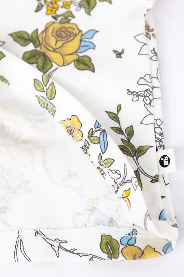 Футболка BABY BOOM, "цветы ар-нуво" на молоке - фото 2