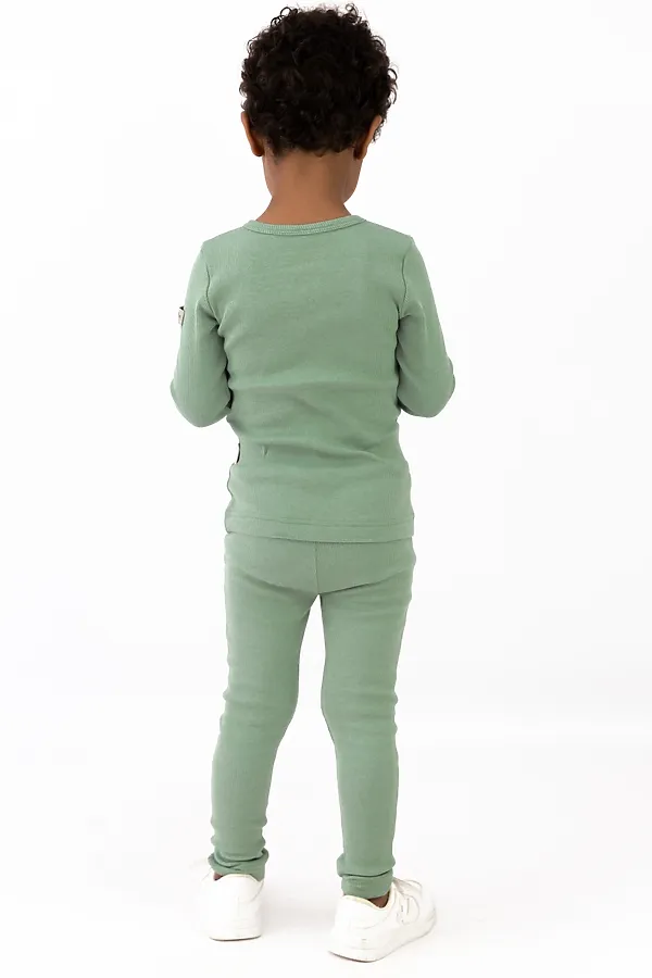 Лонгслив BABY BOOM, пыльно-зелёный - фото 2