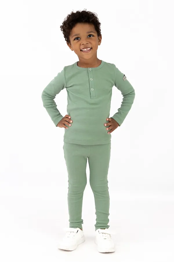 Лонгслив BABY BOOM, пыльно-зелёный - фото 2