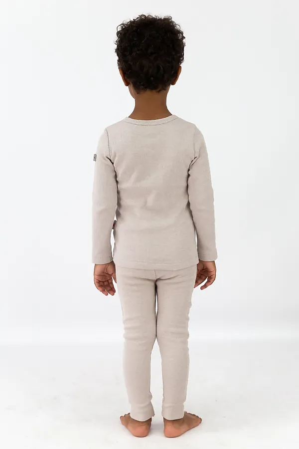 Лонгслив BABY BOOM, серо-бежевый - фото 2
