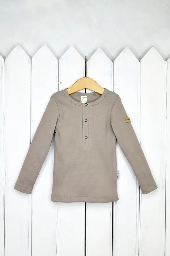 Лонгслив BABY BOOM, серо-бежевый - фото 2