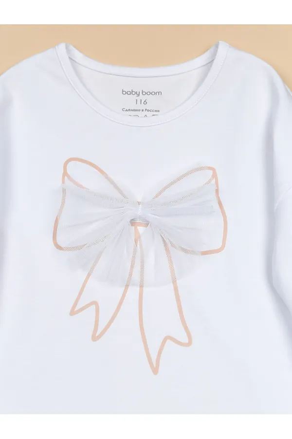 Лонгслив BABY BOOM, белый - фото 2