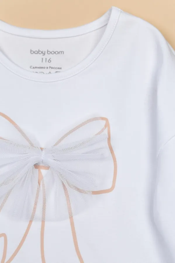 Лонгслив BABY BOOM, белый - фото 2