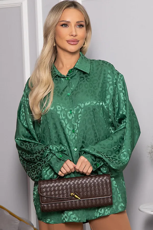 Рубашка LADY TAIGA, зеленая - фото 2
