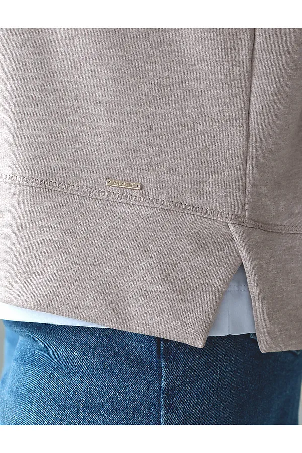 Свитшот VILATTE, св.кофейный меланж_athleisure mood - фото 2