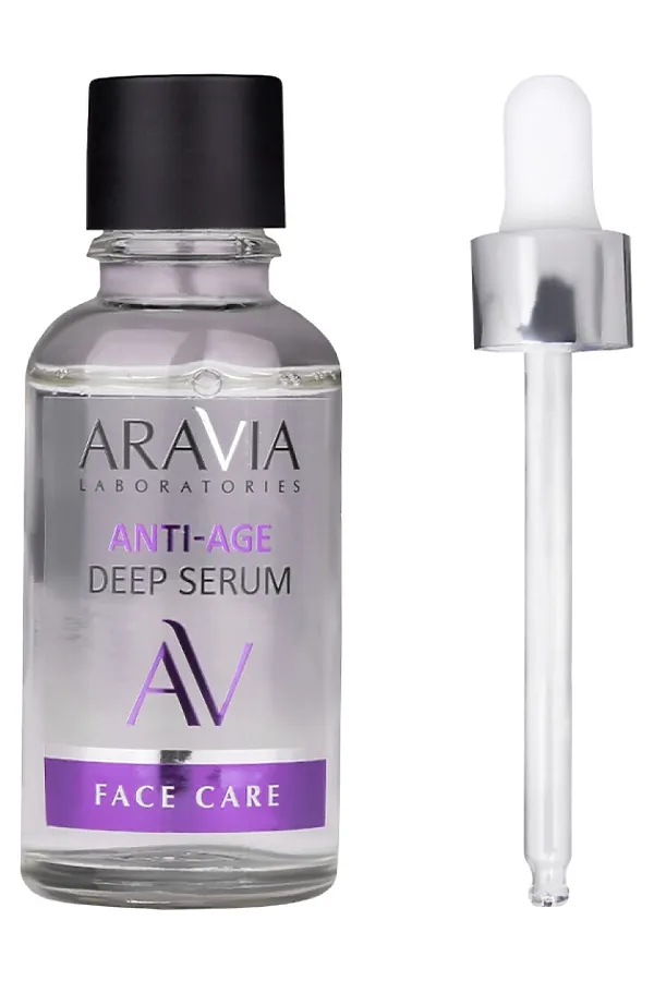 Aravia Laboratories Омолаживающая сыворотка для лица для всех типов кожи с пептидами / Anti-Age Deep Serum, 30 мл KRISTALLER, бесветный - фото 2