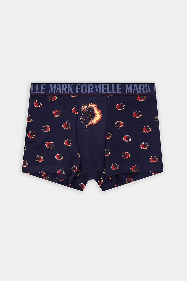 Трусы MARK FORMELLE, огненные лошади на т.синем - фото 2