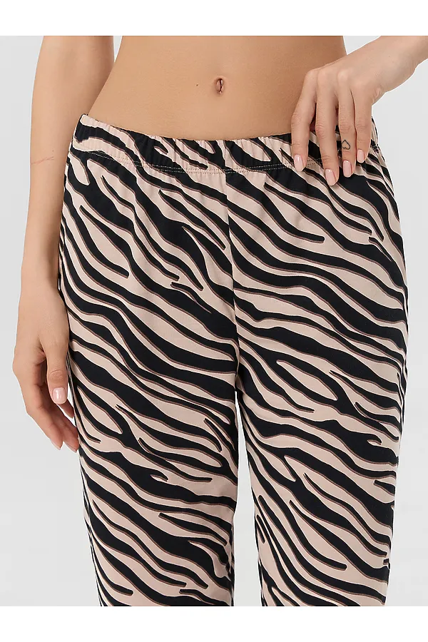 Бриджи MARK FORMELLE, зебра на холодном бежевом - фото 2