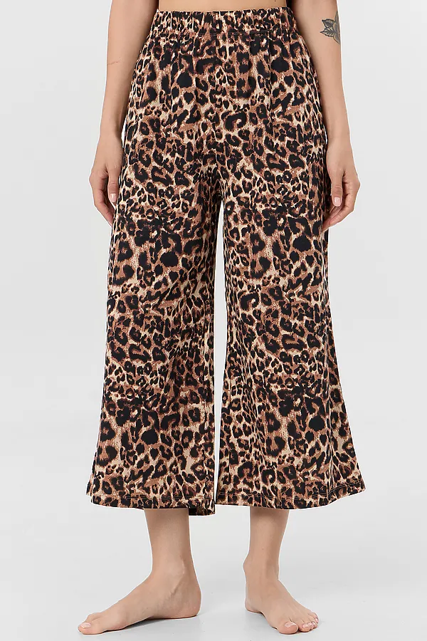 Пижама MARK FORMELLE, горячий шоколад +леопард на песочном - фото 2