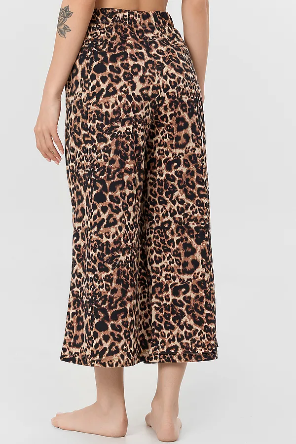 Пижама MARK FORMELLE, горячий шоколад +леопард на песочном - фото 2