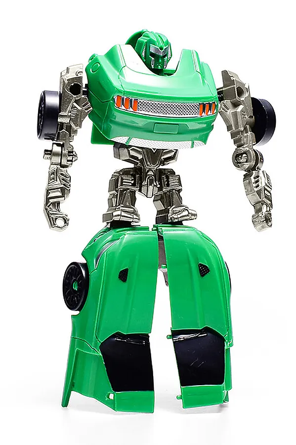 Робот "Автоскорость №2" трансформирующийся, в коробке URAL TOYS, зелёный - фото 2